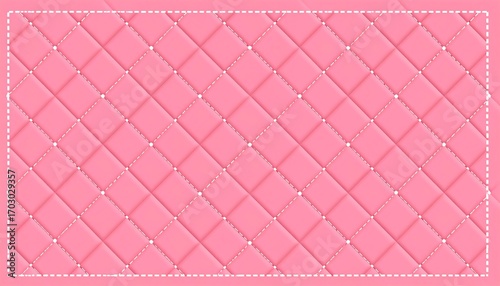 Pink quilted pattern background