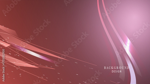 Abstract low poly design background in pink shade