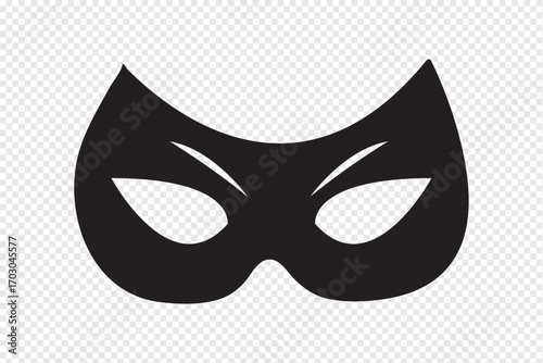 Superman and Superhero mask or villain face mask eye mask template in vector set. Perfect for cosplay graphics, comic book themes, pop culture projects, logo design, and creative artwork. EPS 10