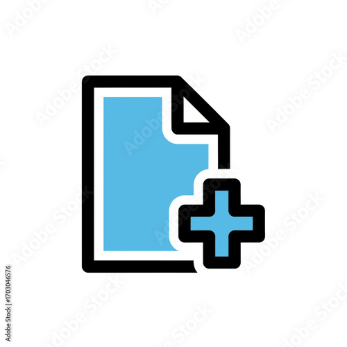 New document icon creating graphic design element