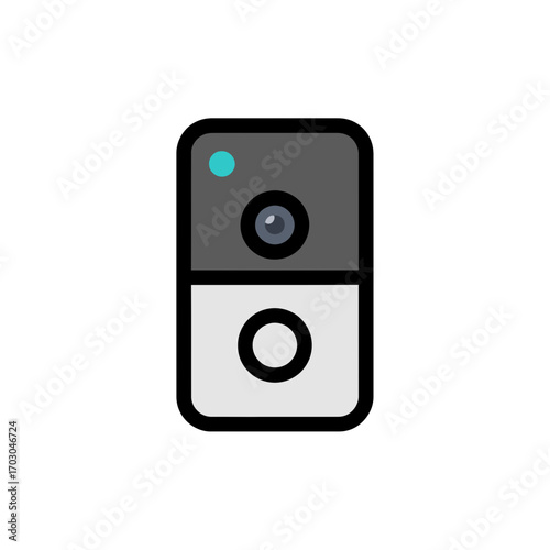 Smart doorbell scans entrance remotely clearly
