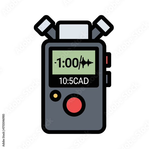 Audio recorder captures sound indoors professionally recording