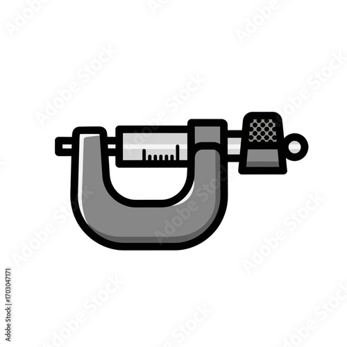 Micrometer measures distance accurately in engineering context