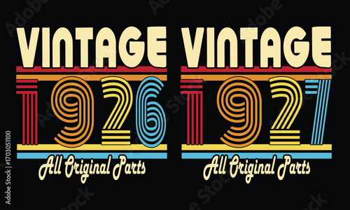 Retro Vintage 2026 and 2027 all original parts vintage bundles