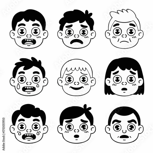 Spot the Different Face Puzzle | Odd One Out Emotional Faces Game