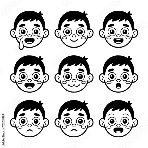 Spot the Different Face Puzzle | Fun Odd One Out Game for Kids