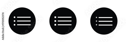 Menu icon vector for web and mobile app. web menu sign and symbol. hamburger menu symbol .vector illustration .eps 10.
