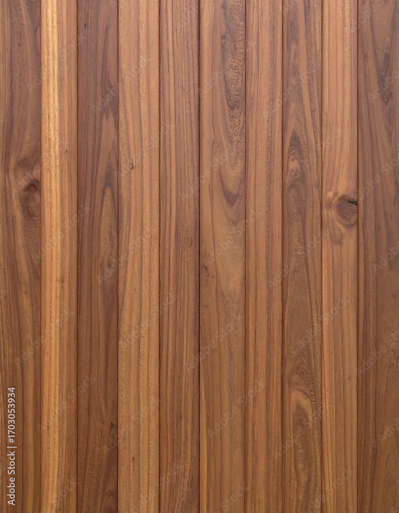 Naklejka premium Close-up of vertical wood planks, light brown tone