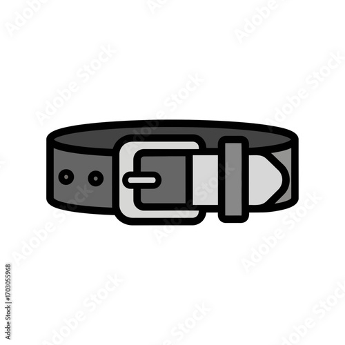 Belt accessory fastens clothes simple background apparel