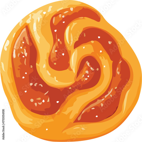 vector illustration of a chocolate