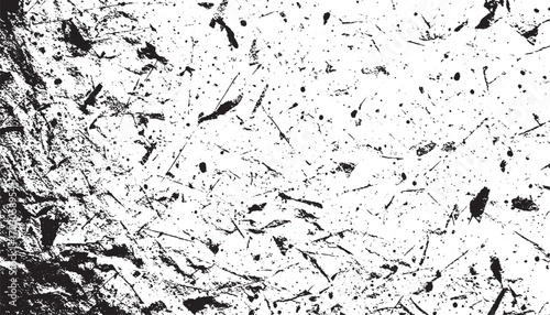 Rubbed aged texture with a halftone raster pattern. Monochrome noise of dust or dirt,   Overlay illustration over any design to create grungy vintage effect and depth. For posters, banners, retro 