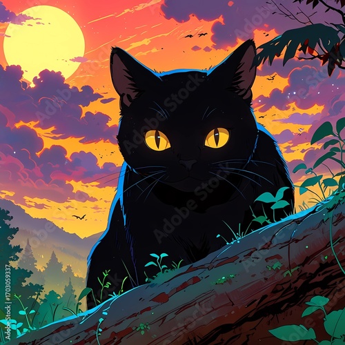 Halloween concept, October, AI