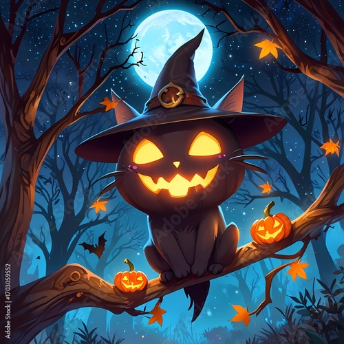 Halloween concept, October, AI