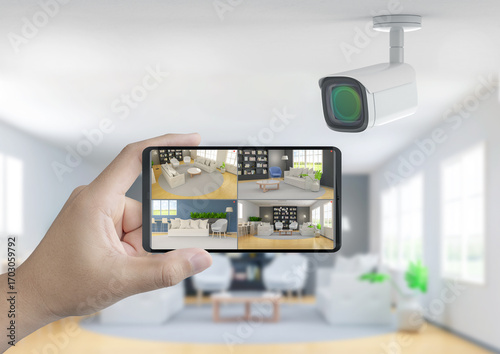 Mobile connect with home security camera