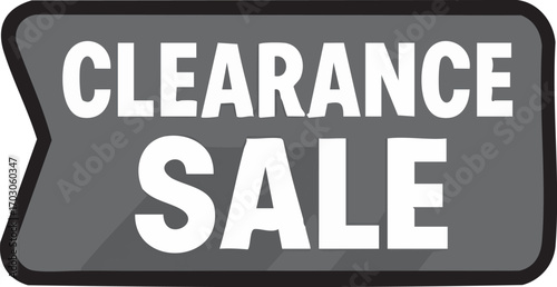 Clearance Sale Sign.