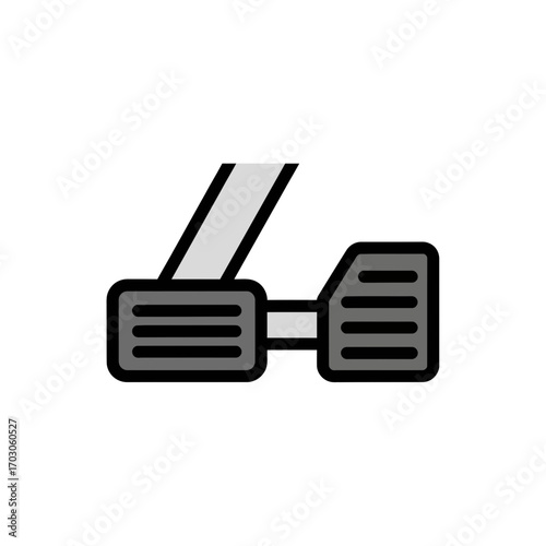 Car pedals control vehicle speed acceleration braking