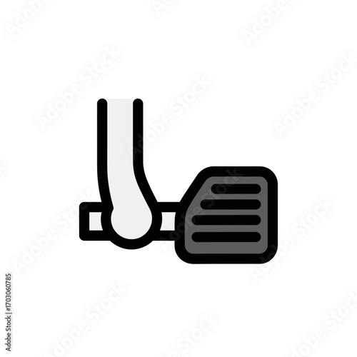 Vehicle pedal actuates driving system inside car