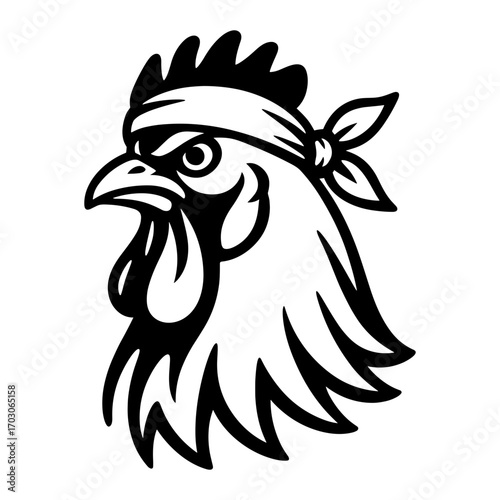Rooster with Bandana