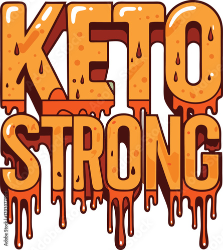 Keto Typography T-Shirt – Funny Low Carb High Fat Graphic Tee for Keto Lovers, Keto Diet Typography Shirt – Fat Fueled Keto Life Graphic Tee for Low Carb Lifestyle