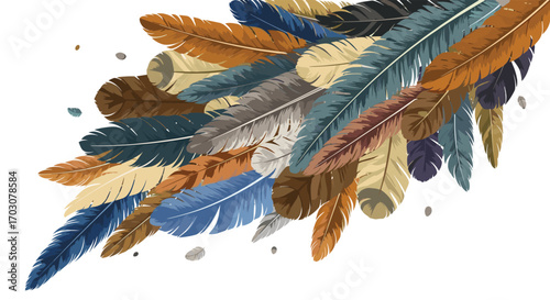 An artistic celebration of natural avian beauty and the intricacies of feathered flight and design