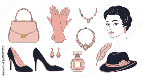 Elegant vintage fashion accessories collection for stylish women timeless appeal sophistication