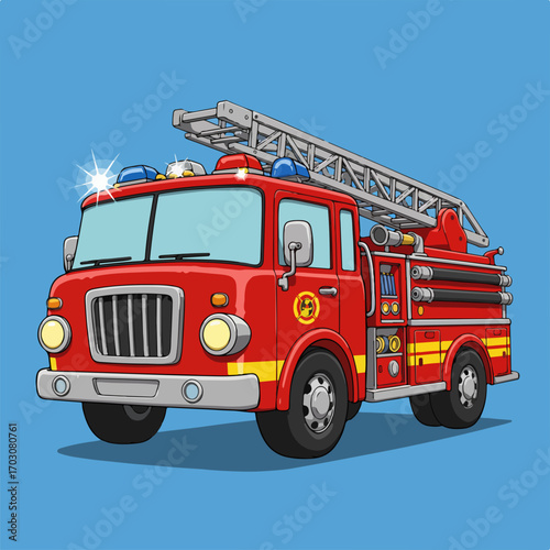 red fire truck