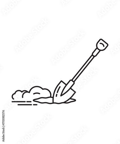 dig icon, vector best line icon.