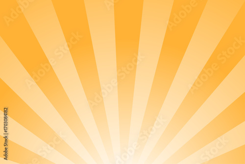 オレンジの集中線模様