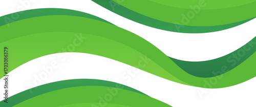 Green creative wave business banner background. suit for bussines,banner contens.