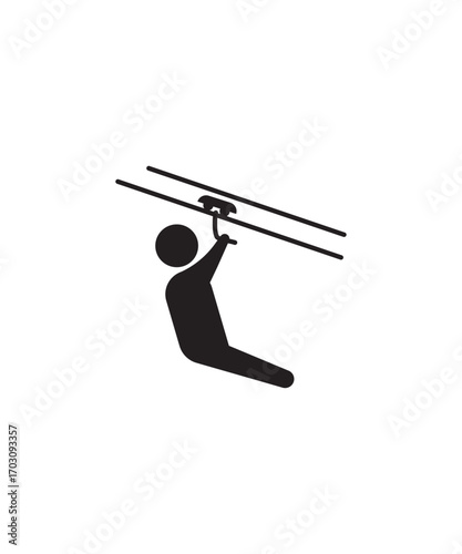 ski icon, vector best flat icon.
