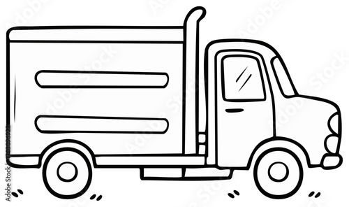 Cartoon Truck Illustration