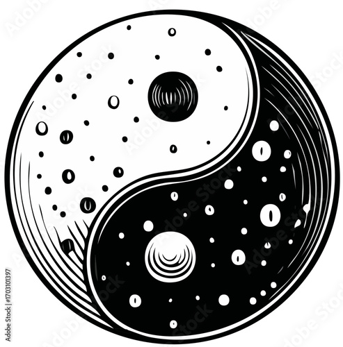 Yin Yang Symbol Representation of Balance and Harmony