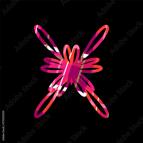 Butterfly Logo Abstract Ribbon Design style . Beauty Salon Cosmetics Fashion Wedding Logotype concept icon