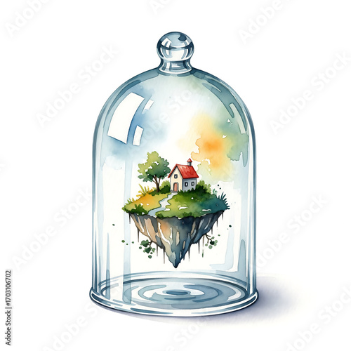 fairy home in a glass