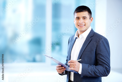 portrait of a handsome businessman