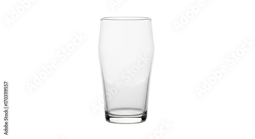 Empty glass pint for beer or drinks isolated PNG with Transparent Background