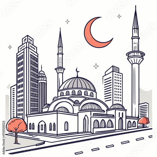 Ramadan City Skyline