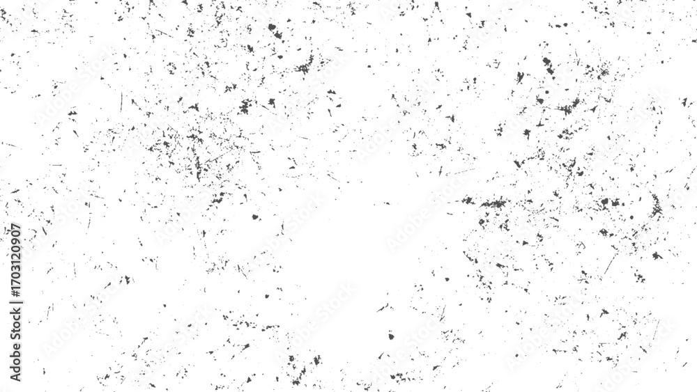 Obraz premium Grunge dust overlay texture with abstract dirt particles and grain effect on white background for vintage photo editing