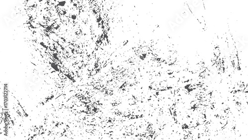 Abstract grunge texture with scratches cracks dust chips and scuffs for vintage distressed black and white surface background design