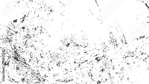 Vintage distressed grunge texture with abstract scratches cracks dust chips scuffs and old uneven surface black and white background