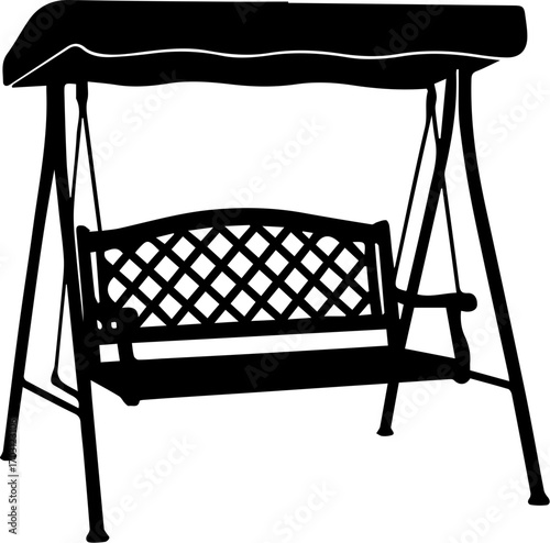 Garden Swing Chair with Canopy