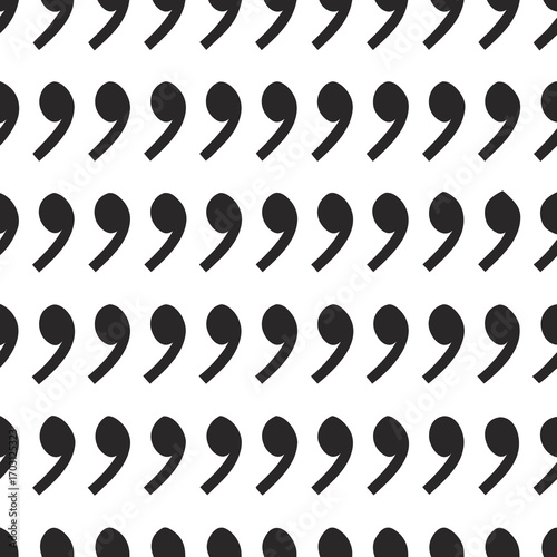 Vector art of seamless pattern of quotation marks