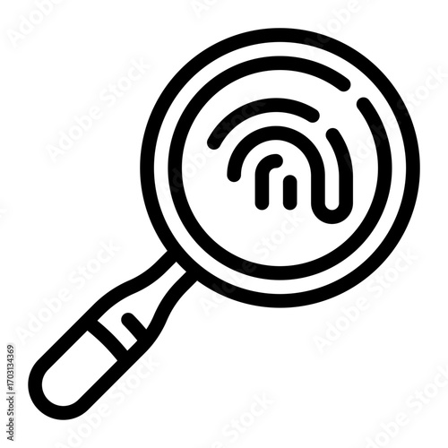 investigation line icon
