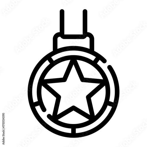 medal line icon