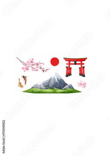 Japanese Torii Gate Sakura.ai