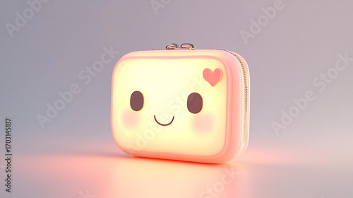 Kawaii wallet sitting upright