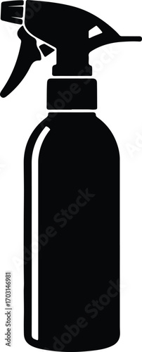 Vector Cleaning spray bottle silhouette illustrator