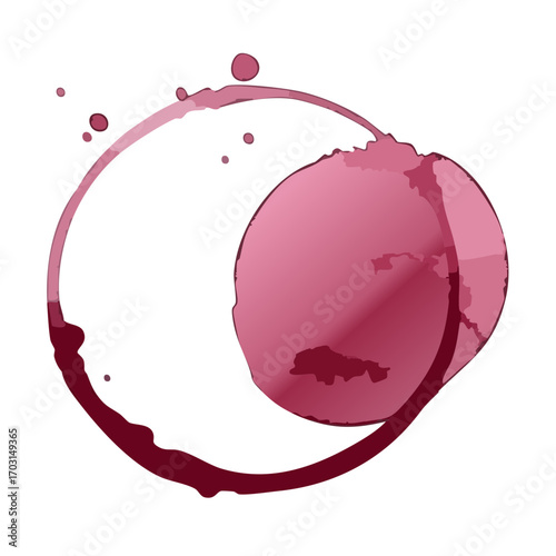 Ink Stain Ring Vector Illustration — Circular Marks for Writing, Printing, and Artistic Texture