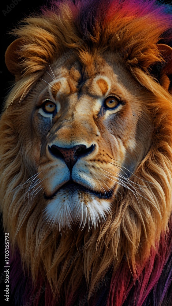 Naklejka premium Lion