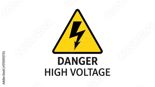 high voltage warning sign